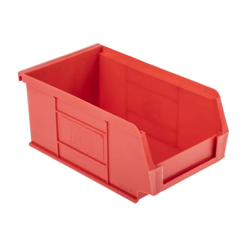 RS PRO Polypropylene Storage Bin, 167 mm x 101 mm x 76 mm, Red 484-4006
