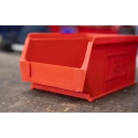 RS PRO Polypropylene Storage Bin, 167 mm x 101 mm x 76 mm, Red 484-4006