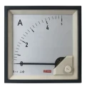 RS PRO Analogue Panel Ammeter AC 5 A, 92 mm x 92 mm, 1% Accuracy Moving Iron 186-2458