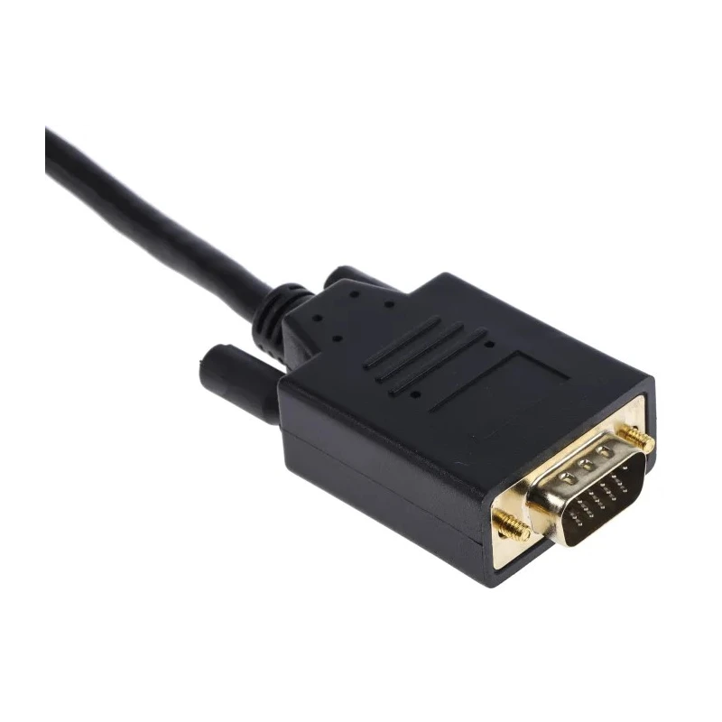 RS PRO Male DisplayPort to Male VGA Polyvinyl Chloride DisplayPort Cable 2 m 186-3038