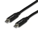 StarTech.com USB 2.0 Male USB Type C to Male USB Type C Cable, Black Jacket, 2 m USB2C5C2M