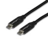StarTech.com USB 2.0 Male USB Type C to Male USB Type C Cable, Black Jacket, 2 m USB2C5C2M