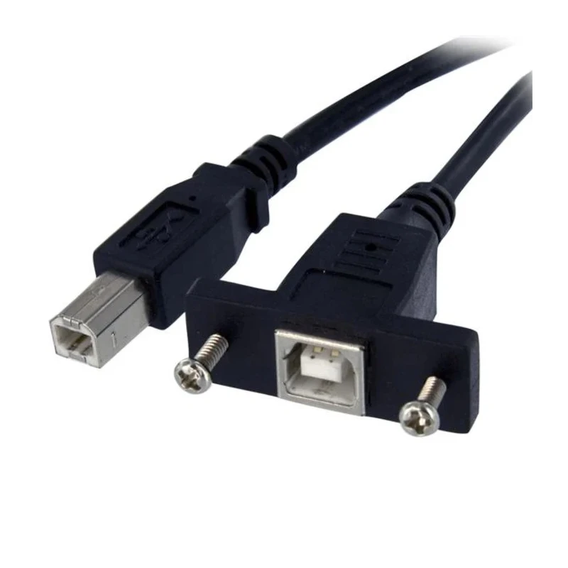 StarTech.com USB 2.0 Female USB Type B to Female USB B Cable Black 304.8mm USBPNLBFBM1