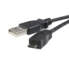 RS PRO USB 2.0 Male USB Type A to Male Micro USB Type B Cable Black 3m UUSBHAUB3M