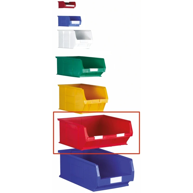RS PRO Polypropylene Storage Bin 376 mm x 419 mm x 180 mm Yellow 484-4191