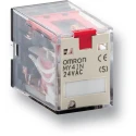 Omron DIN Rail Power Relay 24V DC Coil 3A Switching Current 4PDT MY4IN-GS DC24