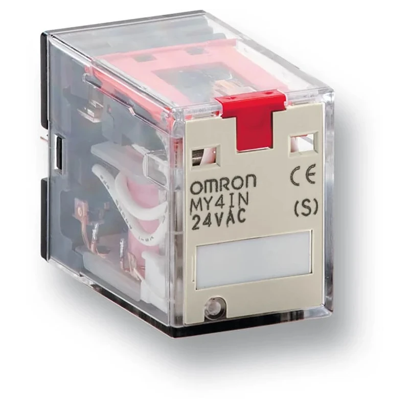 Omron DIN Rail Power Relay 24V DC Coil 3A Switching Current 4PDT MY4IN-GS DC24