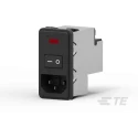 TE Connectivity IEC Power Line Filter Snap-in Mount, 115V AC / 230V AC, 10A, Faston Termination PS0SXSSXB