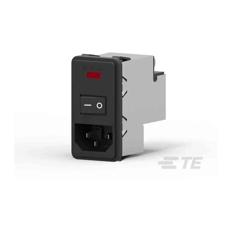 TE Connectivity IEC Power Line Filter Snap-in Mount, 115V AC / 230V AC, 10A, Faston Termination PS0SXSSXB