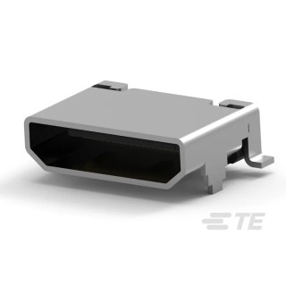 TE Connectivity Miniature 19 Way Right Angle Female HDMI Connector 40V 2013978-1