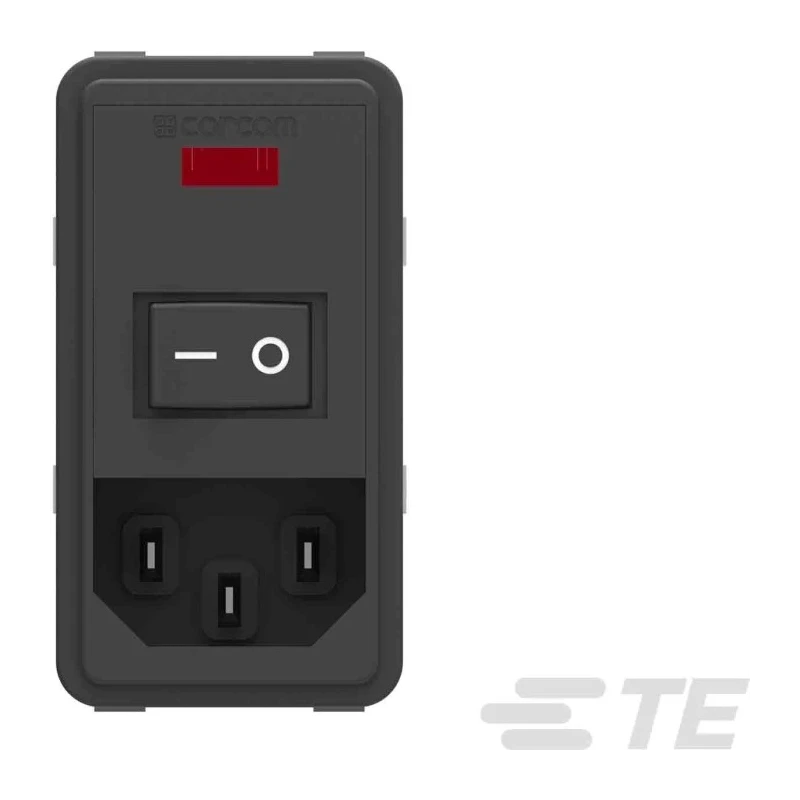 TE Connectivity IEC Power Line Filter Snap-in Mount, 115V AC / 230V AC, 10A, Faston Termination PS0SXSSXB