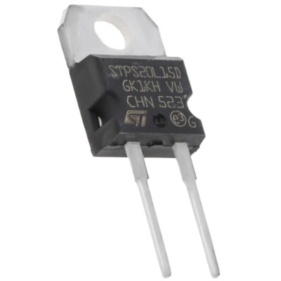 STMicroelectronics 15 V 20 A Schottky Diode 2-Pin TO-220AC STPS20L15D