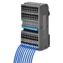 Omron DIN Rail Terminal Block Blue, Screw Termination, 500V, 17.5A Current, 5.2mm Pitch XW6T-COM1.5X20BL