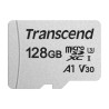 Transcend 128 GB MicroSD Memory Card, Class 10, TLC NAND, UHS Speed Class 3 (U3), V30, A1 Performance, TS128GUSD300S