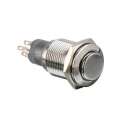 Arcolectric (Bulgin) Ltd MP0045 Series Push Button Switch Momentary Panel Mount 16.2 mm Cutout DPDT IP67 250 V AC MP0045