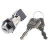 Lorlin Key Switch DPDT 4A 2-Way Flat Key Zinc Alloy Housing Silver Cadmium Oxide Contacts MSL8605B