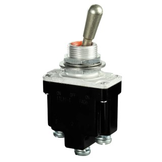 Honeywell Technologies Toggle Switch, Bushing Mount, On-On, SPDT, Screw Terminal, 277 V AC, 15A, Model 1TL1-3
