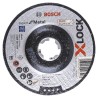 Bosch X Lock Aluminium Oxide Abrasive Disc 125 mm Diameter x 6 mm Thickness, Grit 10, Pack of 10 2608619259
