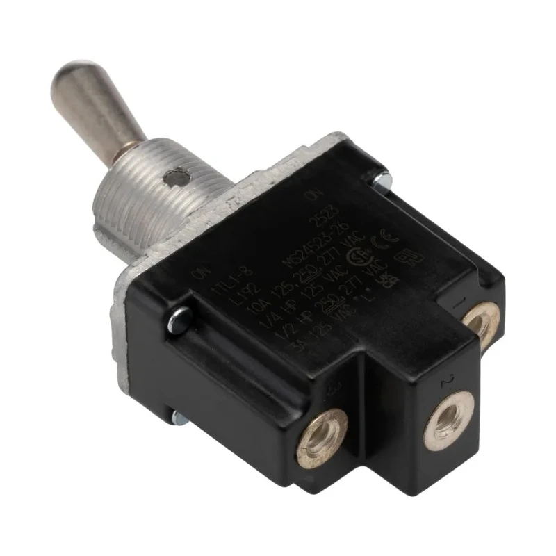 Honeywell Technologies Toggle Switch, Bushing Mount, On-On SPDT, Screw Terminal, 10A, 277V AC 1TL1-8
