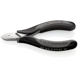 Knipex Small Bevel ESD Safe Side Cutter High Grade Special Tool Steel Jaw 115mm Length 77 02 115 ESD