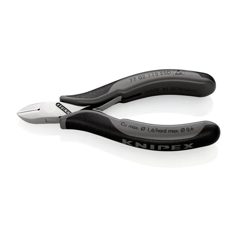 Knipex Small Bevel ESD Safe Side Cutter High Grade Special Tool Steel Jaw 115mm Length 77 02 115 ESD