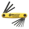 Bondhus 9 Piece Folding Imperial Hex Key Set, Hex Size 0.05 to 5/32 in HF9S