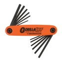Bondhus 12 Piece Folding Metric and Imperial Hex Key Set, Hex Sizes 1.5 to 5 mm HF12