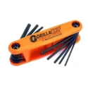 Bondhus 12 Piece Folding Metric and Imperial Hex Key Set, Hex Sizes 1.5 to 5 mm HF12