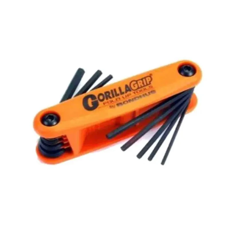 Bondhus 12 Piece Folding Metric and Imperial Hex Key Set, Hex Sizes 1.5 to 5 mm HF12