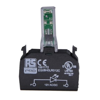 RS PRO LED Light Block 240V AC Blue Illumination with Side View SMD LED 188-1193