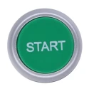 RS PRO Green Spring Return Push Button Head 22 mm Cutout Round IP65 START Marking 188-1140