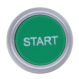 RS PRO Green Spring Return Push Button Head 22 mm Cutout Round IP65 START Marking 188-1140