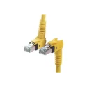 HARTING VARIOBOOT Cat6a Shielded Ethernet Cable RJ45 Male to RJ45 Male 10m Yellow Polyurethane Jacket 09488585745100