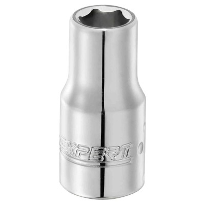 Expert by Facom 13 mm Standard Hex Socket 1/4 in Drive, 25mm Overall Length E117353