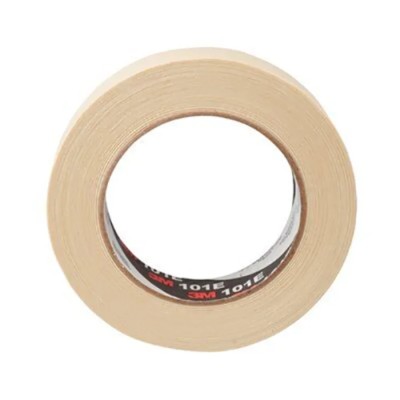 3M Beige Value Masking Tape 30mm x 50m Rubber Adhesive Crepe Paper Backing 60°C Maximum Operating Temperature 101E 30mmx50m