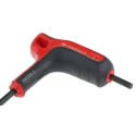 Facom T Metric Hex Key, Hex Size 3 mm, Long and Short Arm, Carbon Silicon Steel, Phosphate Coated, Polished Finish 84TZA.3