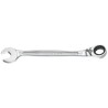 Facom Combination Ratchet Spanner Satin Chrome 7 mm Size, 140 mm Overall Length 467B.7