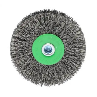 RS PRO Stainless Steel Crimped Abrasive Brush 70 mm Diameter 6 mm Shank Spindle Mount 15000rpm 188-4109
