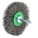 RS PRO Stainless Steel Crimped Abrasive Brush 70 mm Diameter 6 mm Shank Spindle Mount 15000rpm 188-4109