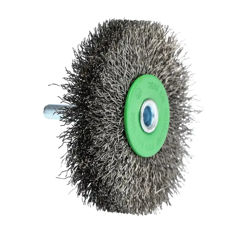 RS PRO Stainless Steel Crimped Abrasive Brush 70 mm Diameter 6 mm Shank Spindle Mount 15000rpm 188-4109