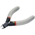 Facom ESD Safe Side Cable Cutter, Steel Jaw with Plastic Grip, Bi-Metal Handle, 110mm Length 416.PE