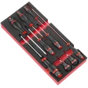Facom Slotted Standard Screwdriver Set, 9-Piece MODM.AT4