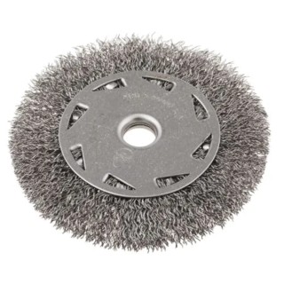 RS PRO Steel Crimped Abrasive Brush 100 mm Diameter, 12.7mm Shank, Maximum Safe Speed 4500rpm 188-4122
