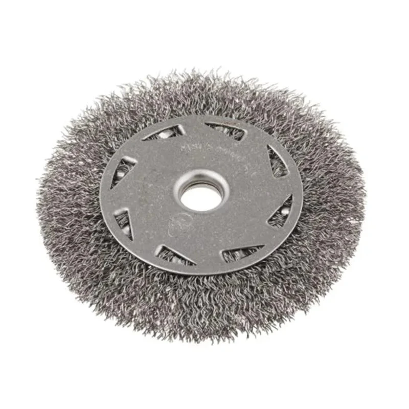 RS PRO Steel Crimped Abrasive Brush 100 mm Diameter, 12.7mm Shank, Maximum Safe Speed 4500rpm 188-4122