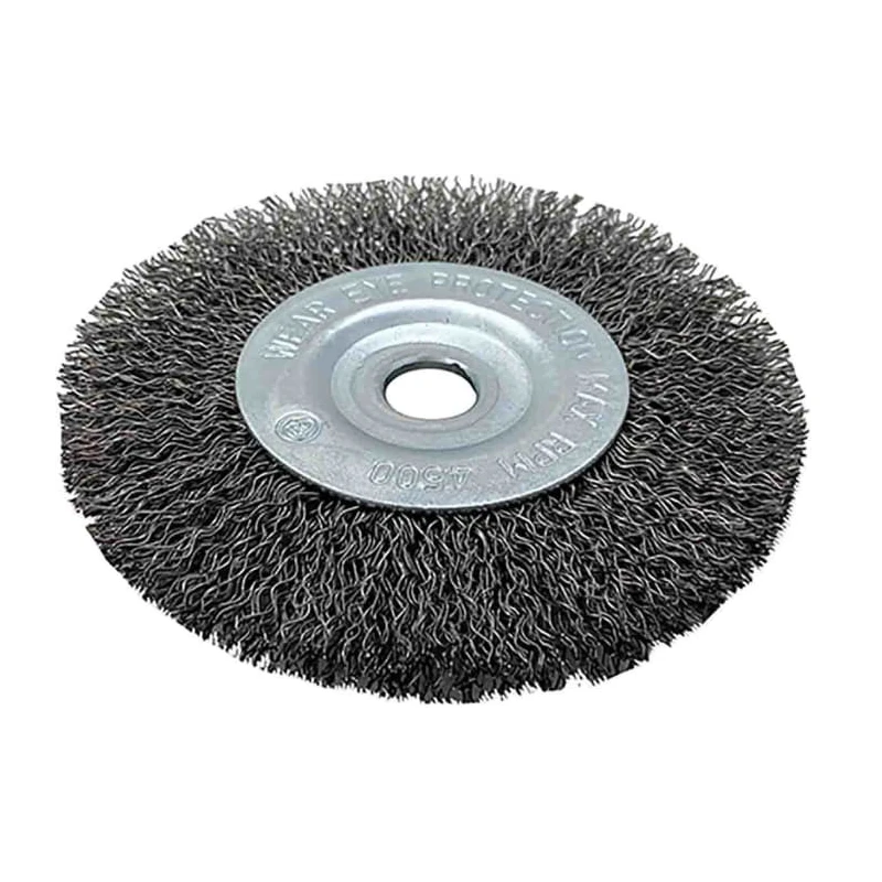 RS PRO Steel Crimped Abrasive Brush 100 mm Diameter, 12.7mm Shank, Maximum Safe Speed 4500rpm 188-4122