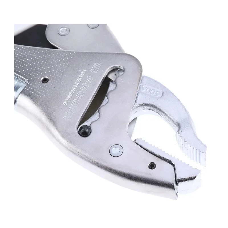 Facom Locking Plier Short, Chrome Finish, 230mm Overall Length, Steel, 80mm Jaw Opening 500A
