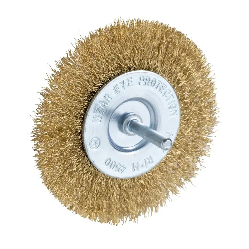 RS PRO Stainless Steel Crimped Abrasive Brush 100mm Diameter 6mm Shank 4500rpm 188-4132