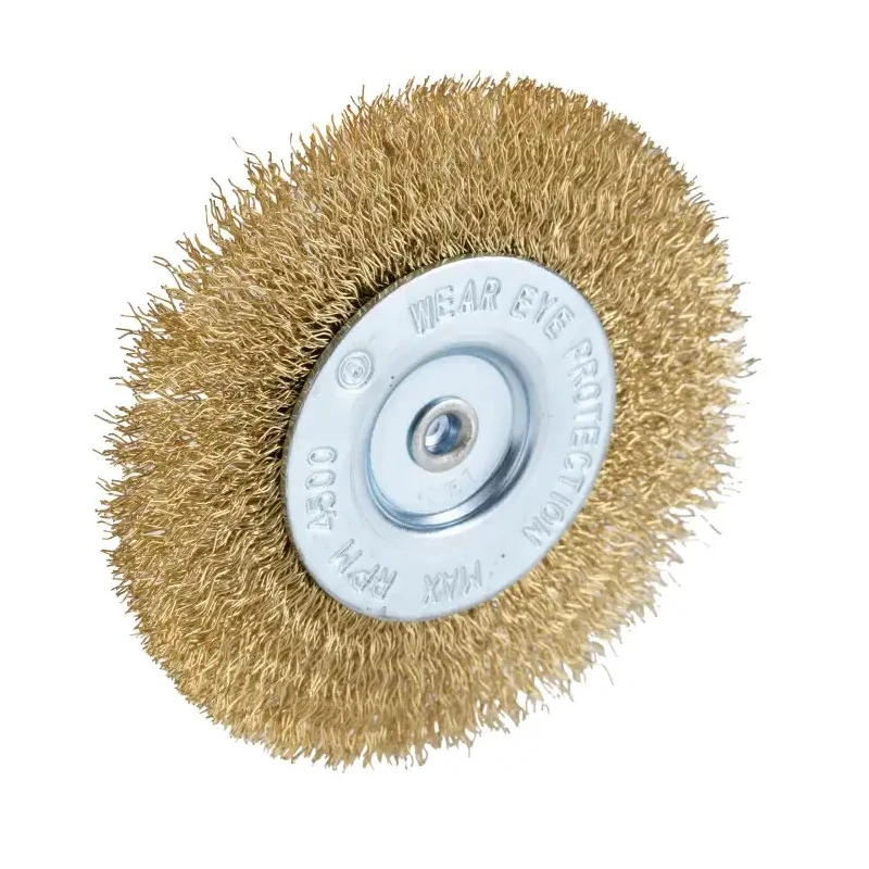 RS PRO Stainless Steel Crimped Abrasive Brush 100mm Diameter 6mm Shank 4500rpm 188-4132