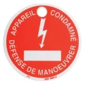 Penta Industrial Grade 'Condemned Device' Lockout Tag Polyvinyl Chloride 80mm Round S350C11