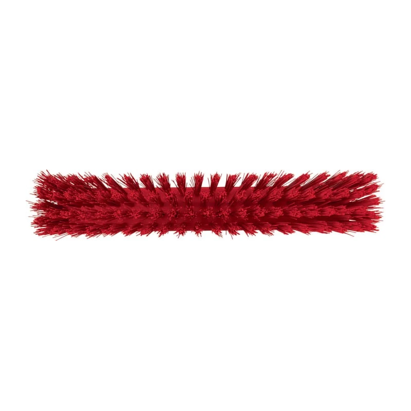 Vikan Red Push Broom with Polyethylene Terephthalate Bristles for Outdoor and Indoor Wet Surface 90mm Width 109mm 29204